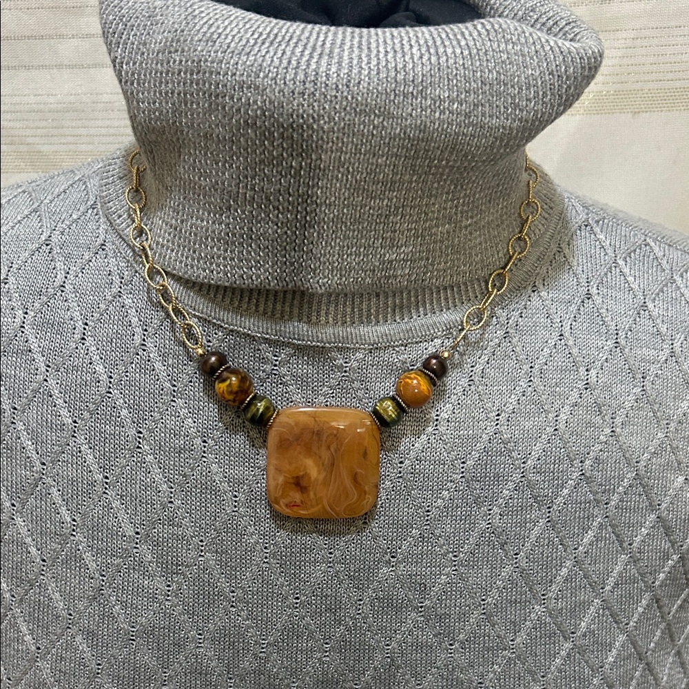 24K gold filled chain Pendant Necklace